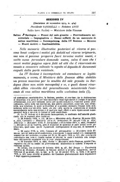 La giustizia amministrativa raccolta di decisioni e pareri del Consiglio di Stato, decisioni della Corte dei conti, sentenze della Cassazione di Roma, e decisioni delle Giunte provinciali amministrative