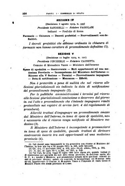 La giustizia amministrativa raccolta di decisioni e pareri del Consiglio di Stato, decisioni della Corte dei conti, sentenze della Cassazione di Roma, e decisioni delle Giunte provinciali amministrative