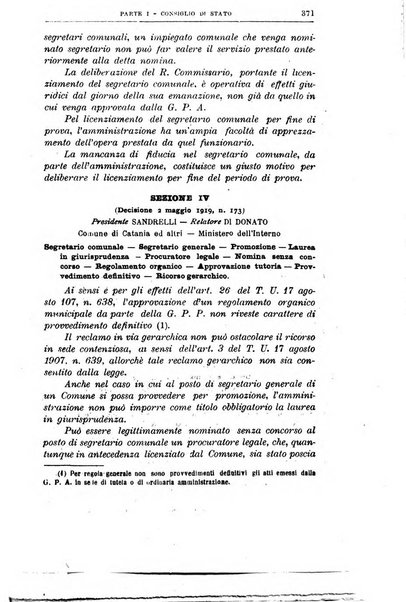 La giustizia amministrativa raccolta di decisioni e pareri del Consiglio di Stato, decisioni della Corte dei conti, sentenze della Cassazione di Roma, e decisioni delle Giunte provinciali amministrative