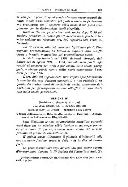 La giustizia amministrativa raccolta di decisioni e pareri del Consiglio di Stato, decisioni della Corte dei conti, sentenze della Cassazione di Roma, e decisioni delle Giunte provinciali amministrative