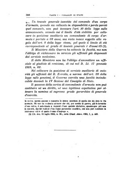 La giustizia amministrativa raccolta di decisioni e pareri del Consiglio di Stato, decisioni della Corte dei conti, sentenze della Cassazione di Roma, e decisioni delle Giunte provinciali amministrative