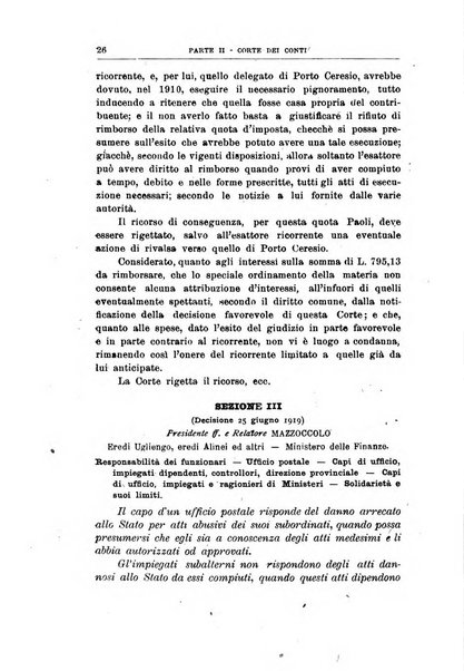 La giustizia amministrativa raccolta di decisioni e pareri del Consiglio di Stato, decisioni della Corte dei conti, sentenze della Cassazione di Roma, e decisioni delle Giunte provinciali amministrative