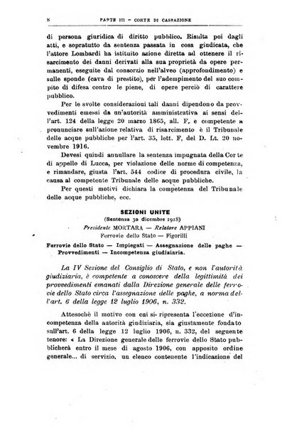 La giustizia amministrativa raccolta di decisioni e pareri del Consiglio di Stato, decisioni della Corte dei conti, sentenze della Cassazione di Roma, e decisioni delle Giunte provinciali amministrative