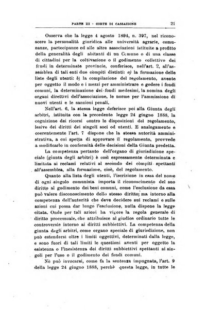 La giustizia amministrativa raccolta di decisioni e pareri del Consiglio di Stato, decisioni della Corte dei conti, sentenze della Cassazione di Roma, e decisioni delle Giunte provinciali amministrative