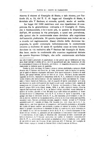 La giustizia amministrativa raccolta di decisioni e pareri del Consiglio di Stato, decisioni della Corte dei conti, sentenze della Cassazione di Roma, e decisioni delle Giunte provinciali amministrative