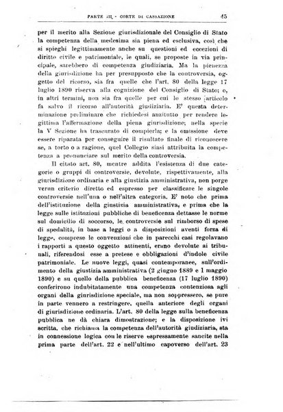 La giustizia amministrativa raccolta di decisioni e pareri del Consiglio di Stato, decisioni della Corte dei conti, sentenze della Cassazione di Roma, e decisioni delle Giunte provinciali amministrative