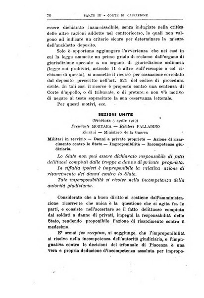 La giustizia amministrativa raccolta di decisioni e pareri del Consiglio di Stato, decisioni della Corte dei conti, sentenze della Cassazione di Roma, e decisioni delle Giunte provinciali amministrative