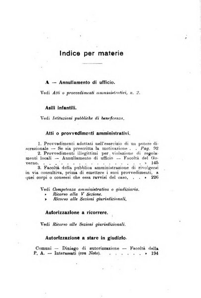 La giustizia amministrativa raccolta di decisioni e pareri del Consiglio di Stato, decisioni della Corte dei conti, sentenze della Cassazione di Roma, e decisioni delle Giunte provinciali amministrative