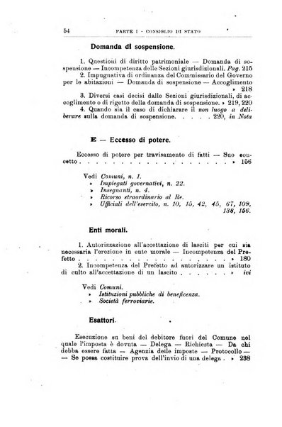 La giustizia amministrativa raccolta di decisioni e pareri del Consiglio di Stato, decisioni della Corte dei conti, sentenze della Cassazione di Roma, e decisioni delle Giunte provinciali amministrative