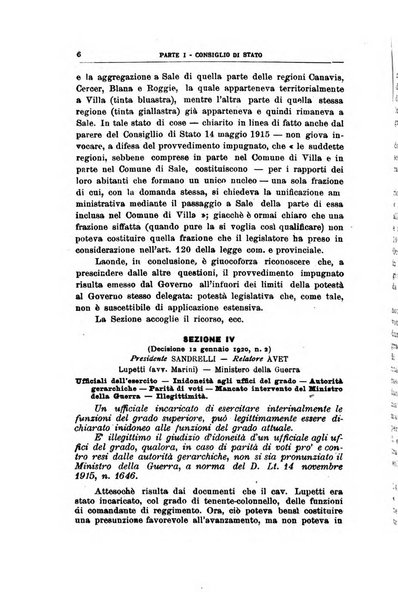 La giustizia amministrativa raccolta di decisioni e pareri del Consiglio di Stato, decisioni della Corte dei conti, sentenze della Cassazione di Roma, e decisioni delle Giunte provinciali amministrative