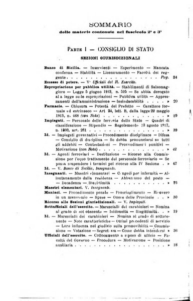 La giustizia amministrativa raccolta di decisioni e pareri del Consiglio di Stato, decisioni della Corte dei conti, sentenze della Cassazione di Roma, e decisioni delle Giunte provinciali amministrative