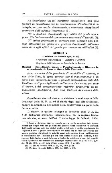 La giustizia amministrativa raccolta di decisioni e pareri del Consiglio di Stato, decisioni della Corte dei conti, sentenze della Cassazione di Roma, e decisioni delle Giunte provinciali amministrative