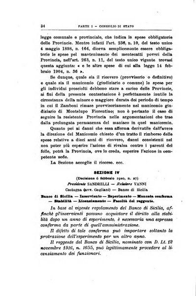 La giustizia amministrativa raccolta di decisioni e pareri del Consiglio di Stato, decisioni della Corte dei conti, sentenze della Cassazione di Roma, e decisioni delle Giunte provinciali amministrative