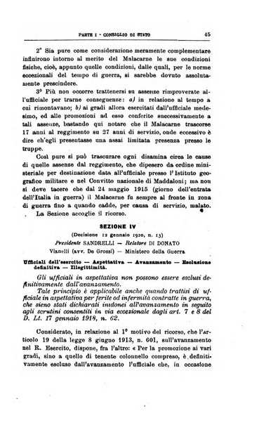 La giustizia amministrativa raccolta di decisioni e pareri del Consiglio di Stato, decisioni della Corte dei conti, sentenze della Cassazione di Roma, e decisioni delle Giunte provinciali amministrative