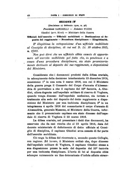 La giustizia amministrativa raccolta di decisioni e pareri del Consiglio di Stato, decisioni della Corte dei conti, sentenze della Cassazione di Roma, e decisioni delle Giunte provinciali amministrative