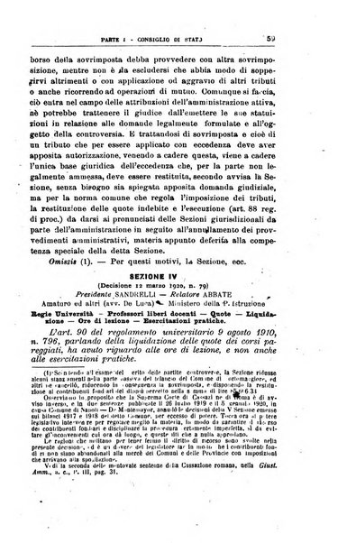 La giustizia amministrativa raccolta di decisioni e pareri del Consiglio di Stato, decisioni della Corte dei conti, sentenze della Cassazione di Roma, e decisioni delle Giunte provinciali amministrative