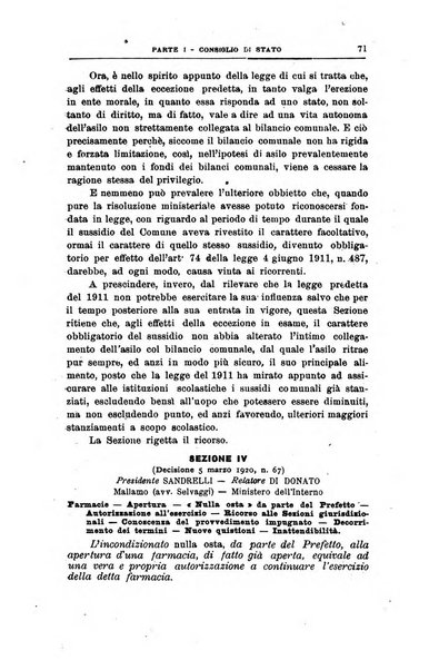 La giustizia amministrativa raccolta di decisioni e pareri del Consiglio di Stato, decisioni della Corte dei conti, sentenze della Cassazione di Roma, e decisioni delle Giunte provinciali amministrative