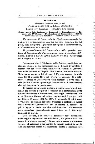 La giustizia amministrativa raccolta di decisioni e pareri del Consiglio di Stato, decisioni della Corte dei conti, sentenze della Cassazione di Roma, e decisioni delle Giunte provinciali amministrative