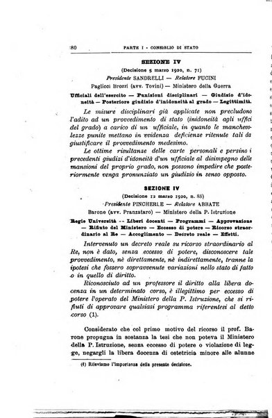 La giustizia amministrativa raccolta di decisioni e pareri del Consiglio di Stato, decisioni della Corte dei conti, sentenze della Cassazione di Roma, e decisioni delle Giunte provinciali amministrative