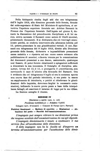 La giustizia amministrativa raccolta di decisioni e pareri del Consiglio di Stato, decisioni della Corte dei conti, sentenze della Cassazione di Roma, e decisioni delle Giunte provinciali amministrative