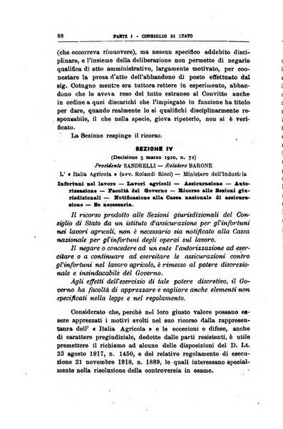 La giustizia amministrativa raccolta di decisioni e pareri del Consiglio di Stato, decisioni della Corte dei conti, sentenze della Cassazione di Roma, e decisioni delle Giunte provinciali amministrative