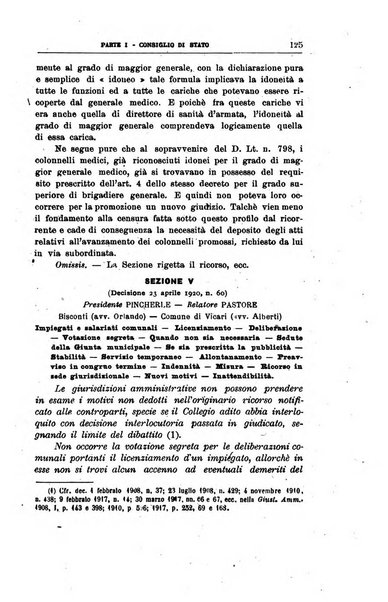 La giustizia amministrativa raccolta di decisioni e pareri del Consiglio di Stato, decisioni della Corte dei conti, sentenze della Cassazione di Roma, e decisioni delle Giunte provinciali amministrative