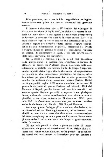 La giustizia amministrativa raccolta di decisioni e pareri del Consiglio di Stato, decisioni della Corte dei conti, sentenze della Cassazione di Roma, e decisioni delle Giunte provinciali amministrative