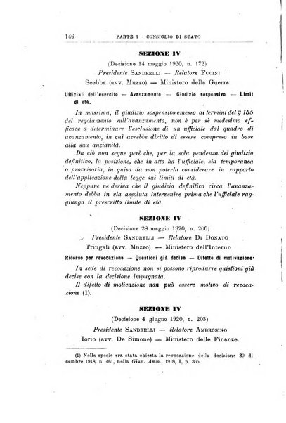 La giustizia amministrativa raccolta di decisioni e pareri del Consiglio di Stato, decisioni della Corte dei conti, sentenze della Cassazione di Roma, e decisioni delle Giunte provinciali amministrative