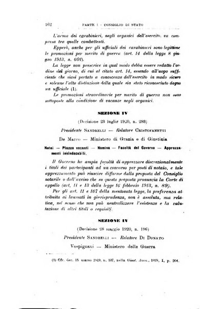 La giustizia amministrativa raccolta di decisioni e pareri del Consiglio di Stato, decisioni della Corte dei conti, sentenze della Cassazione di Roma, e decisioni delle Giunte provinciali amministrative