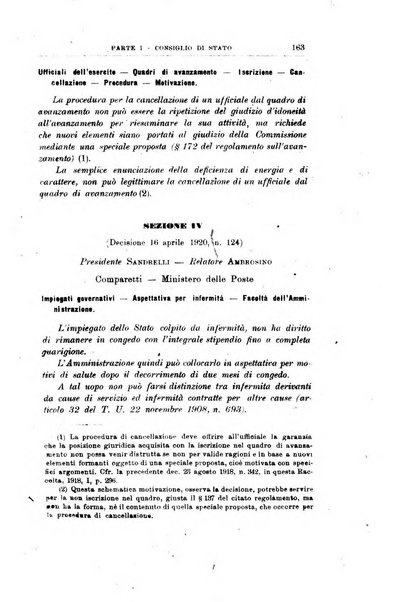 La giustizia amministrativa raccolta di decisioni e pareri del Consiglio di Stato, decisioni della Corte dei conti, sentenze della Cassazione di Roma, e decisioni delle Giunte provinciali amministrative