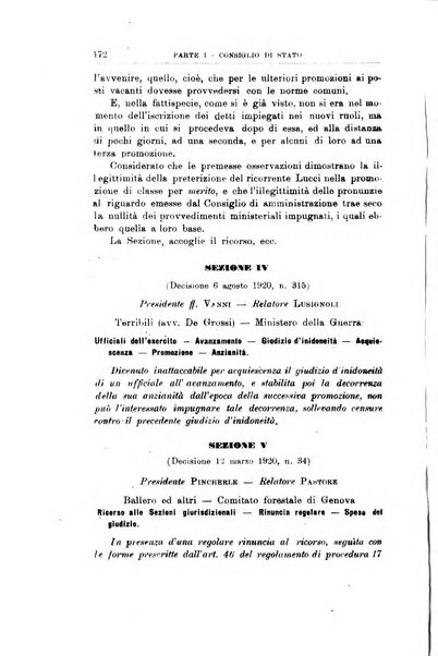 La giustizia amministrativa raccolta di decisioni e pareri del Consiglio di Stato, decisioni della Corte dei conti, sentenze della Cassazione di Roma, e decisioni delle Giunte provinciali amministrative