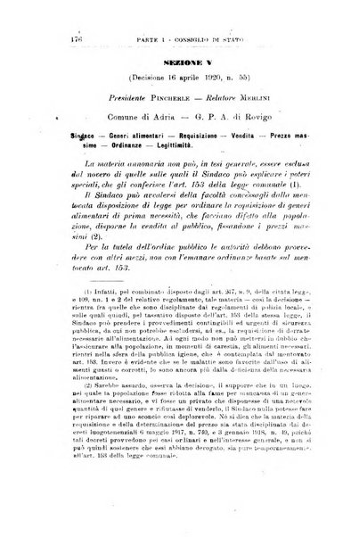 La giustizia amministrativa raccolta di decisioni e pareri del Consiglio di Stato, decisioni della Corte dei conti, sentenze della Cassazione di Roma, e decisioni delle Giunte provinciali amministrative