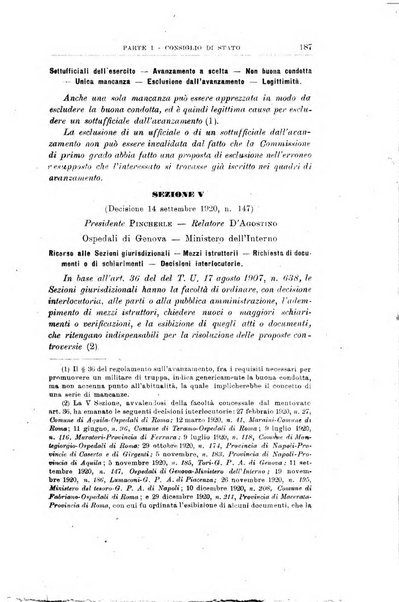 La giustizia amministrativa raccolta di decisioni e pareri del Consiglio di Stato, decisioni della Corte dei conti, sentenze della Cassazione di Roma, e decisioni delle Giunte provinciali amministrative