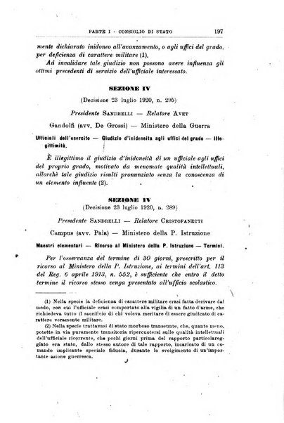 La giustizia amministrativa raccolta di decisioni e pareri del Consiglio di Stato, decisioni della Corte dei conti, sentenze della Cassazione di Roma, e decisioni delle Giunte provinciali amministrative