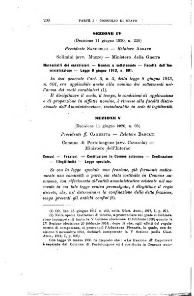 La giustizia amministrativa raccolta di decisioni e pareri del Consiglio di Stato, decisioni della Corte dei conti, sentenze della Cassazione di Roma, e decisioni delle Giunte provinciali amministrative