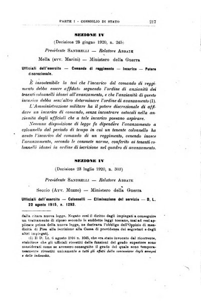 La giustizia amministrativa raccolta di decisioni e pareri del Consiglio di Stato, decisioni della Corte dei conti, sentenze della Cassazione di Roma, e decisioni delle Giunte provinciali amministrative