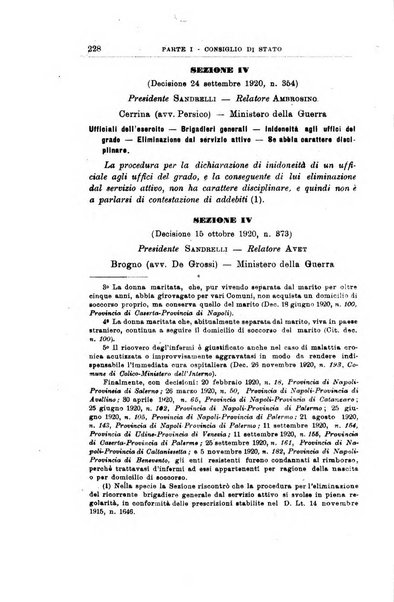 La giustizia amministrativa raccolta di decisioni e pareri del Consiglio di Stato, decisioni della Corte dei conti, sentenze della Cassazione di Roma, e decisioni delle Giunte provinciali amministrative