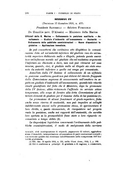 La giustizia amministrativa raccolta di decisioni e pareri del Consiglio di Stato, decisioni della Corte dei conti, sentenze della Cassazione di Roma, e decisioni delle Giunte provinciali amministrative