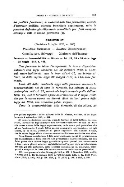 La giustizia amministrativa raccolta di decisioni e pareri del Consiglio di Stato, decisioni della Corte dei conti, sentenze della Cassazione di Roma, e decisioni delle Giunte provinciali amministrative