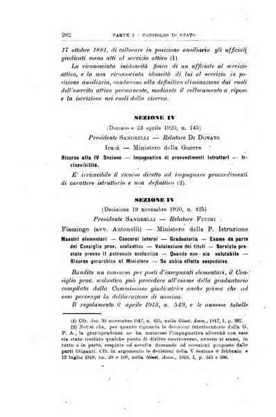 La giustizia amministrativa raccolta di decisioni e pareri del Consiglio di Stato, decisioni della Corte dei conti, sentenze della Cassazione di Roma, e decisioni delle Giunte provinciali amministrative