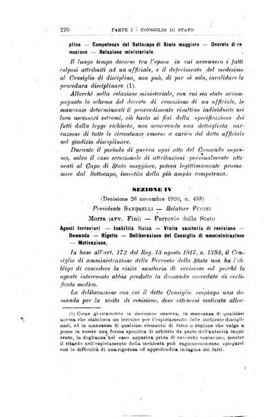 La giustizia amministrativa raccolta di decisioni e pareri del Consiglio di Stato, decisioni della Corte dei conti, sentenze della Cassazione di Roma, e decisioni delle Giunte provinciali amministrative