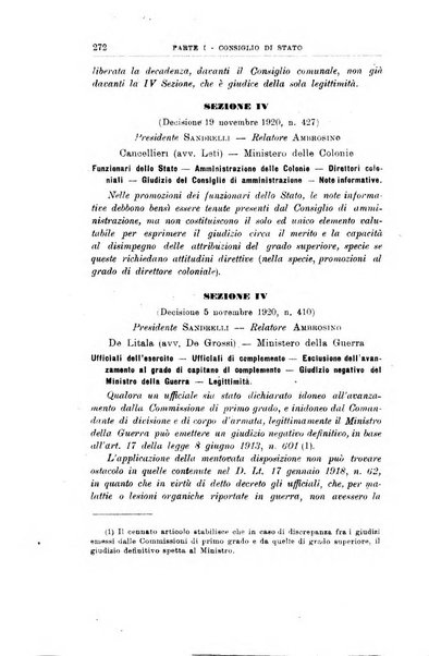 La giustizia amministrativa raccolta di decisioni e pareri del Consiglio di Stato, decisioni della Corte dei conti, sentenze della Cassazione di Roma, e decisioni delle Giunte provinciali amministrative