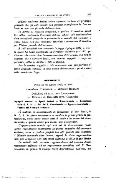 La giustizia amministrativa raccolta di decisioni e pareri del Consiglio di Stato, decisioni della Corte dei conti, sentenze della Cassazione di Roma, e decisioni delle Giunte provinciali amministrative