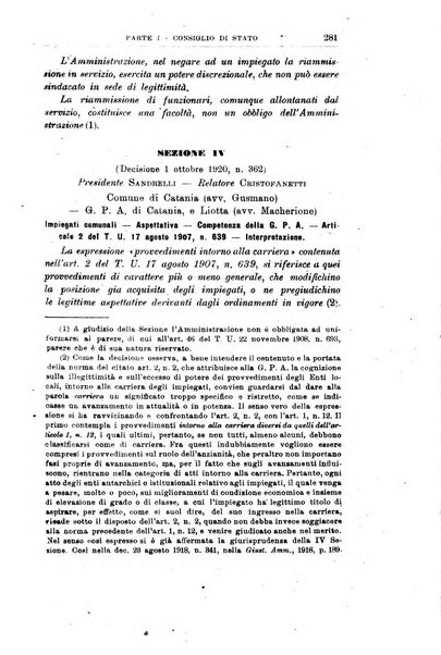 La giustizia amministrativa raccolta di decisioni e pareri del Consiglio di Stato, decisioni della Corte dei conti, sentenze della Cassazione di Roma, e decisioni delle Giunte provinciali amministrative