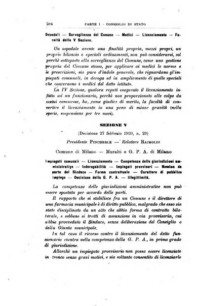 La giustizia amministrativa raccolta di decisioni e pareri del Consiglio di Stato, decisioni della Corte dei conti, sentenze della Cassazione di Roma, e decisioni delle Giunte provinciali amministrative