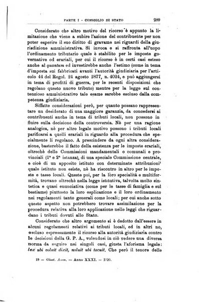 La giustizia amministrativa raccolta di decisioni e pareri del Consiglio di Stato, decisioni della Corte dei conti, sentenze della Cassazione di Roma, e decisioni delle Giunte provinciali amministrative