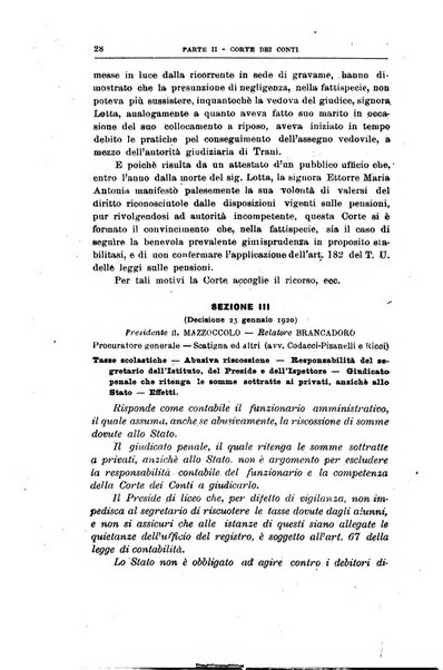 La giustizia amministrativa raccolta di decisioni e pareri del Consiglio di Stato, decisioni della Corte dei conti, sentenze della Cassazione di Roma, e decisioni delle Giunte provinciali amministrative