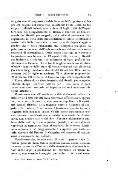 La giustizia amministrativa raccolta di decisioni e pareri del Consiglio di Stato, decisioni della Corte dei conti, sentenze della Cassazione di Roma, e decisioni delle Giunte provinciali amministrative