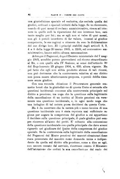 La giustizia amministrativa raccolta di decisioni e pareri del Consiglio di Stato, decisioni della Corte dei conti, sentenze della Cassazione di Roma, e decisioni delle Giunte provinciali amministrative