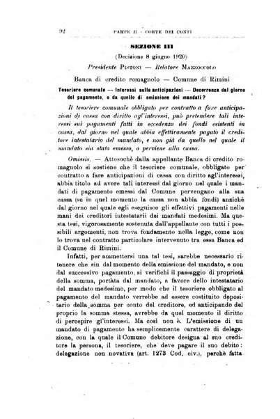 La giustizia amministrativa raccolta di decisioni e pareri del Consiglio di Stato, decisioni della Corte dei conti, sentenze della Cassazione di Roma, e decisioni delle Giunte provinciali amministrative